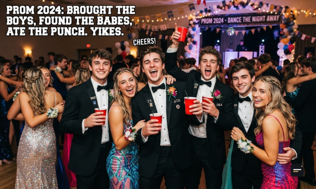 Frat Boy Captions for Prom