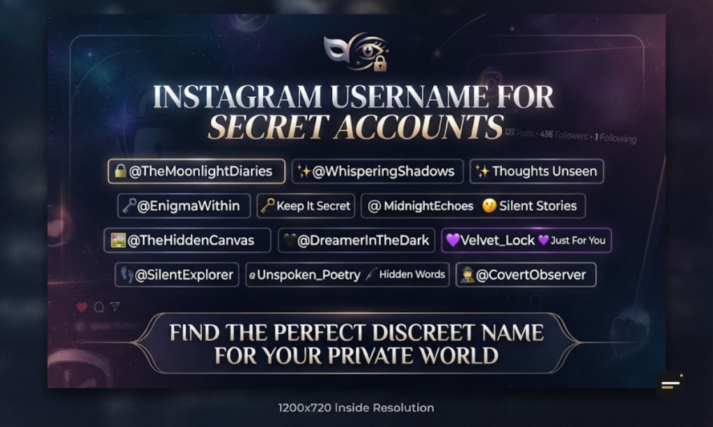 Instagram Username for Secret Accounts