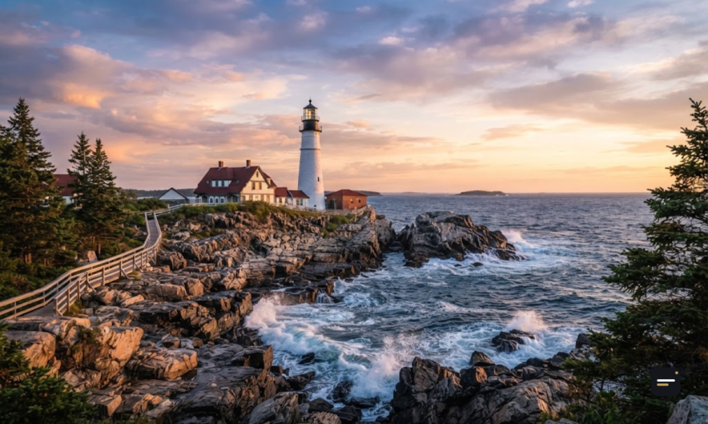 Maine Lighthouse Captions
