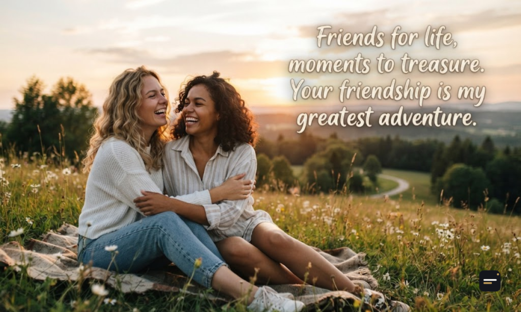 One Line Caption for Best Friend