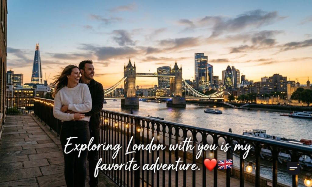 Romantic & Travel London Captions for Instagram