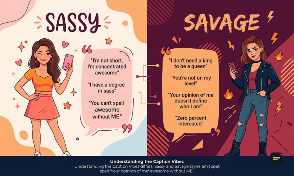 Sassy vs. Savage Understanding the Caption Vibes