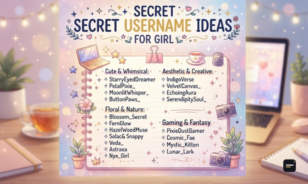 Secret Username Ideas for Girl