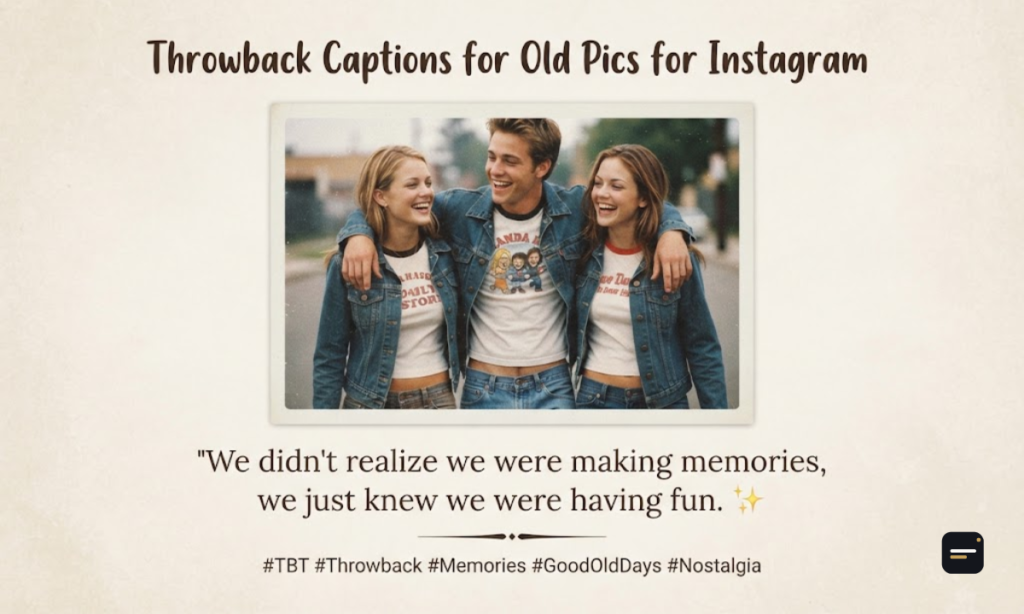 Throwback Captions for Old Pics for Instagram